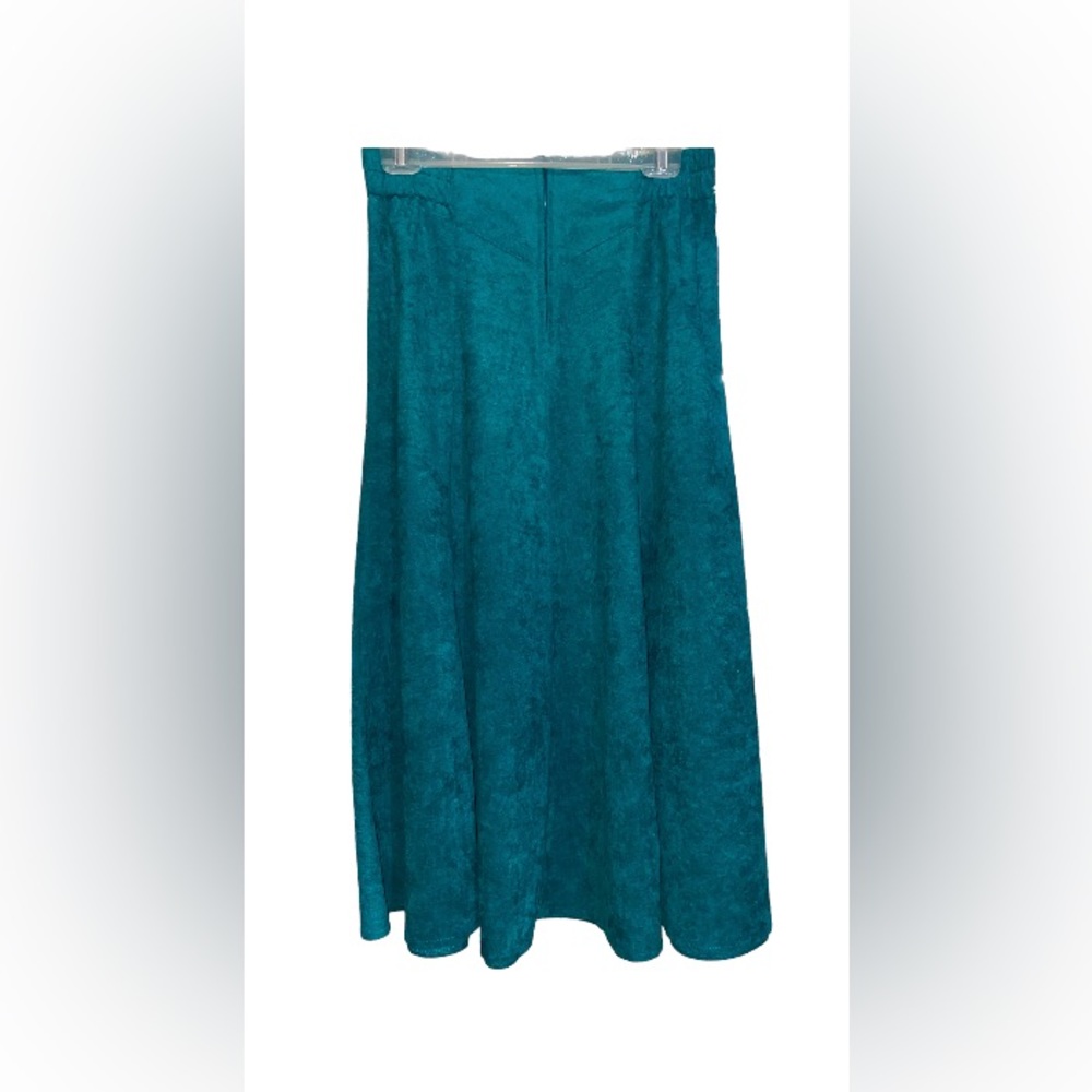 Vintage City girl, jacket/skirt suit Size 10 velveteen green.western style. - Picture 4 of 8